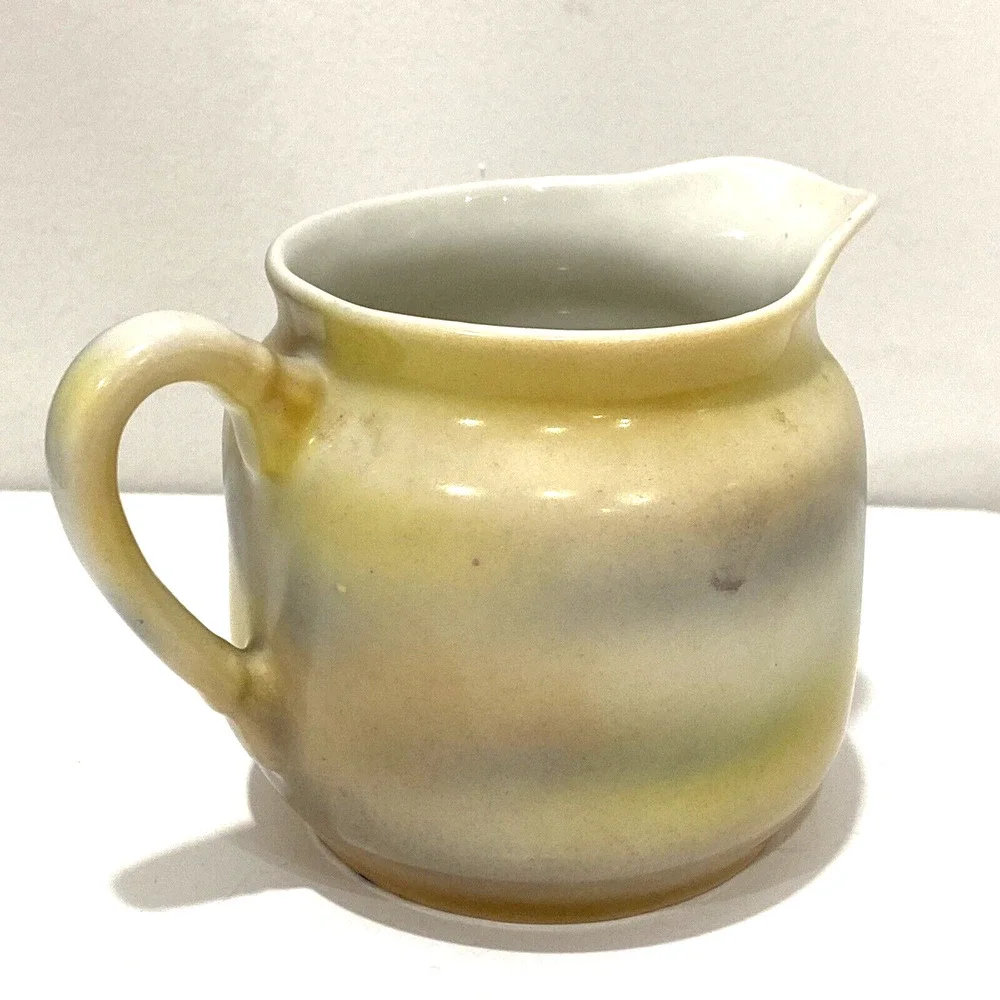 Antique Jack & the Beanstalk creamer 1910's by Three Crown China in Germany